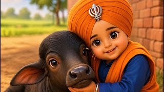 Satnam Waheguru (ਸਤਿਨਾਮ ਵਾਹਿਗੁਰੂ) Simran for Mindset Kids & Children | Calm & Gentle Gurbani Music. screenshot 2