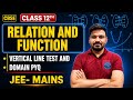 Relations and Functions PYQ | Vertical Line Test &amp; Domain Questions | Class 12 Maths | JEE Main 2027