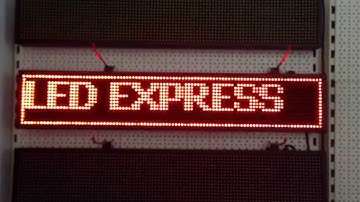 Single Colour RED - P10 LED Sign Display with Super easy Programming