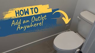 How to Add an Electrical Outlet Anywhere | Easy DIY Guide for Bidets and Lamps!