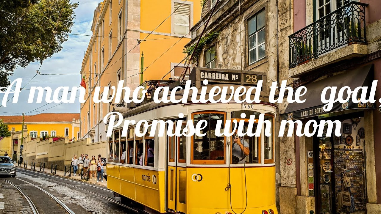 A man who achieved the goal by promise with mom 