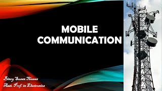 Mobile Communication - Cellular Concept, Radio Transmission Techniques, How a call is made