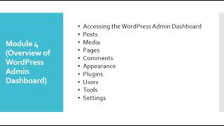 4 0 Overview of WordPress Admin Dashboard