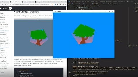 Learning WGPU and Rust | Part 15 | Uniform buffers and a 3d camera | Setting up a uniform buffer