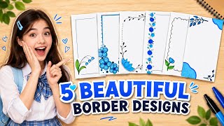 5 BEAUTIFUL BORDER DESIGNS/PROJECT WORK DESIGNS/A4 SHEET/FILE/FRONT PAGE DESIGNS FOR SCHOOL PROJECTS