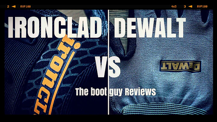 IRONCLAD VS DEWALT "Gripper glove challenge" [ the Boot Guy Reviews ]