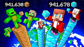 JJ and Mikey: POOR vs RICH Tower Family Battle in Minecraft - Maizen