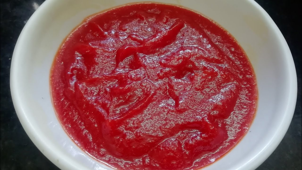 Homemade tomato sauce //ఇంట్లో ఈజీగా టమాటో సాస్ ఎలా చేసుకోవాలో చూడండి.