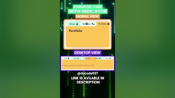 🔥 Magic Navigation Menu with Smooth GSAP Tab Animation | HTML, CSS & JavaScript #webdevelopment