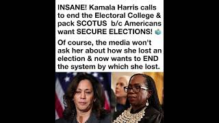 Kamala Harris faces criticism over proposals to end the Electoral College and reform the Supreme
