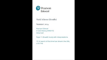 pearson edexcel a level history mark scheme paper 1 2024 9hi01f