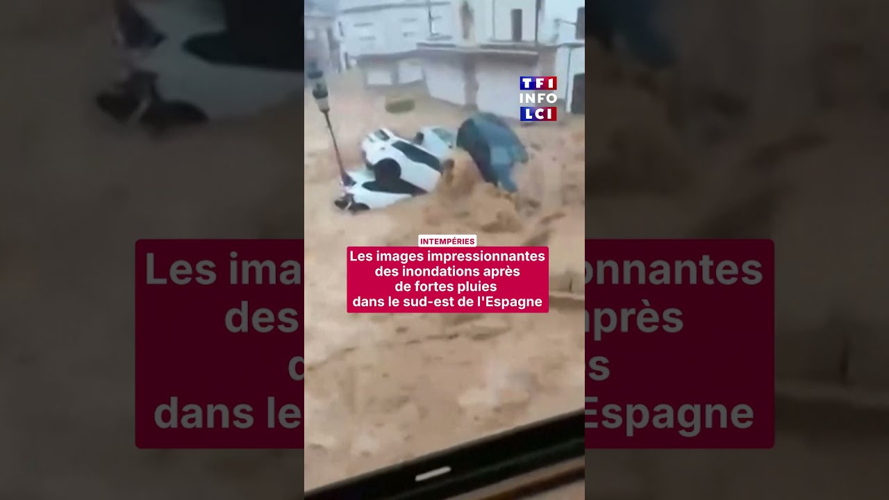 🇪🇸 Espagne : les images impressionnantes des inondations dans le sud-est du pays｜TF1 INFO