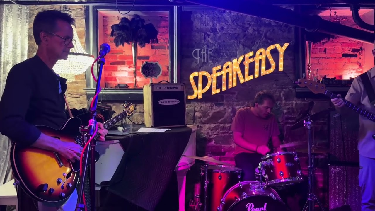 Me playing the drums to “I got my MoJo workin” live at The Speakeasy open blues jam