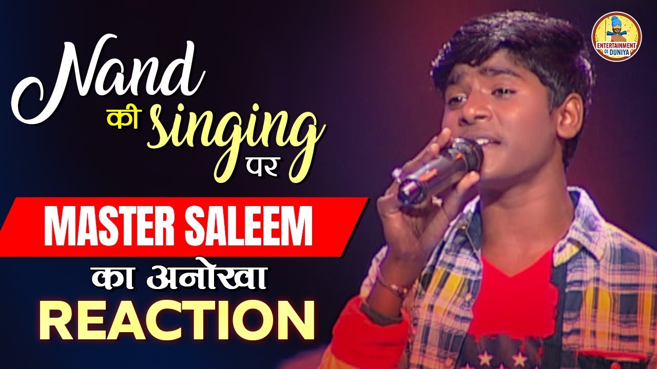 Nand  singing   master Salems   reaction  voiceofpunjab  mastersaleem