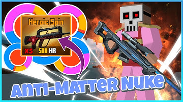 Every Time I Get An Anti-Matter Nuke, I Do 5 Heroic Spins in Krunker! CONTRA? (Sniper Nuke Gameplay)
