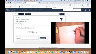 lesson on delta math - radical equations