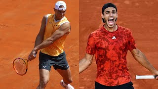 Rafael Nadal vs Francisco Cerundolo BRUTAL Battle - Practice Match - Rome 2024