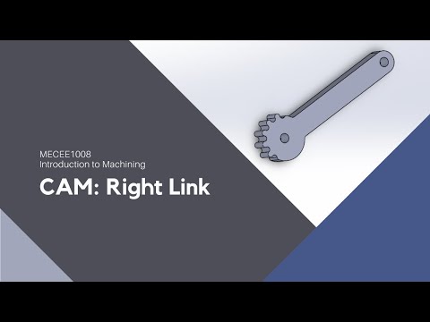 CAM Instructions for Right Link