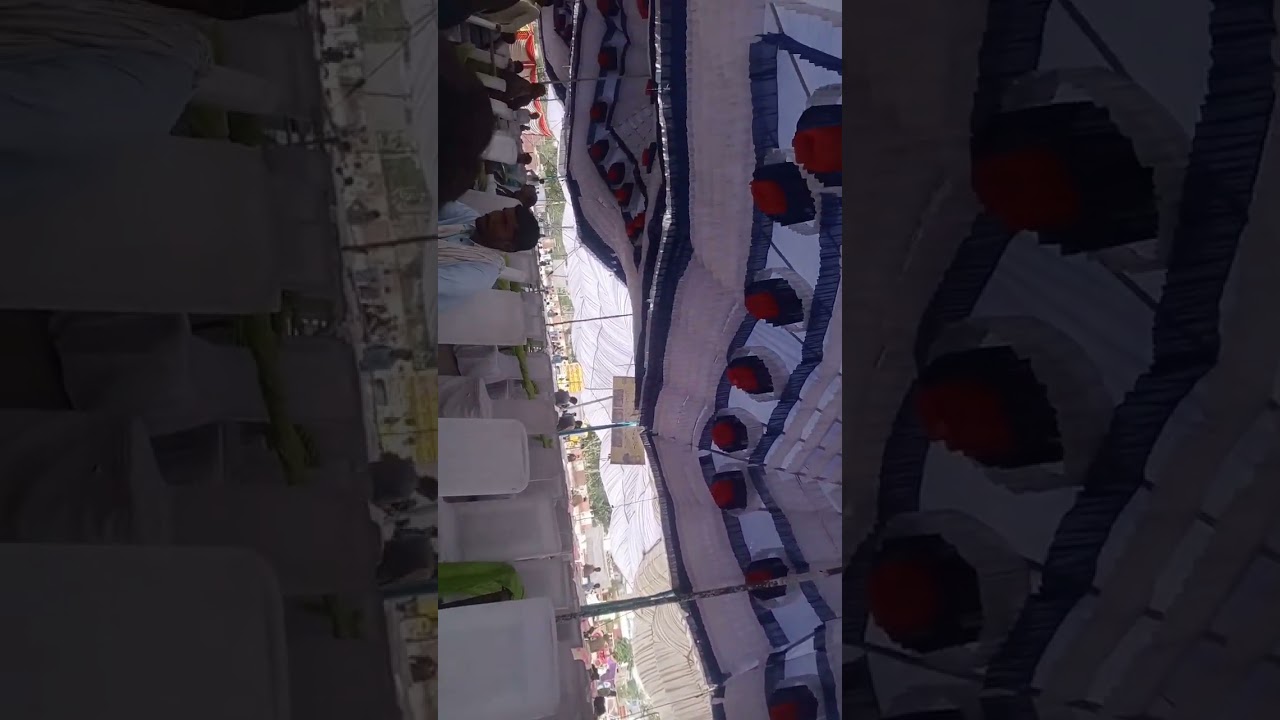 Huge empty hall flour distribution 