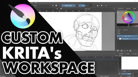 How To Customize Your Workspace | Reset & Arrange workspace and themes | Krita & Photoshop Tutorial