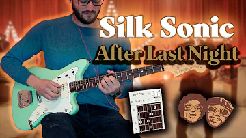 Bruno Mars, Anderson .Paak, Silk Sonic - After Last Night w/ Thundercat & Bootsy | GUITAR COVER