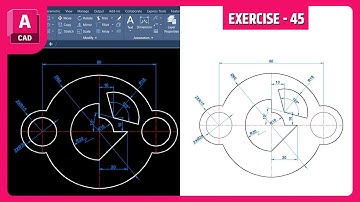 AutoCAD 2D Practice Exercise 45 | Beginner-Friendly | Step-by-Step