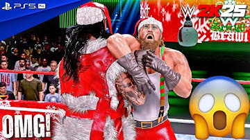 Brock Lesnar & The Undertaker Fight at Christmas Eve | WWE 2K25 PS5 Pro Gameplay [4K60]