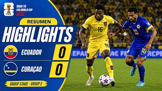 Ecuador vs Curaçao 0-0 Highlights & Goals | FIFA World Cup 2026⚽