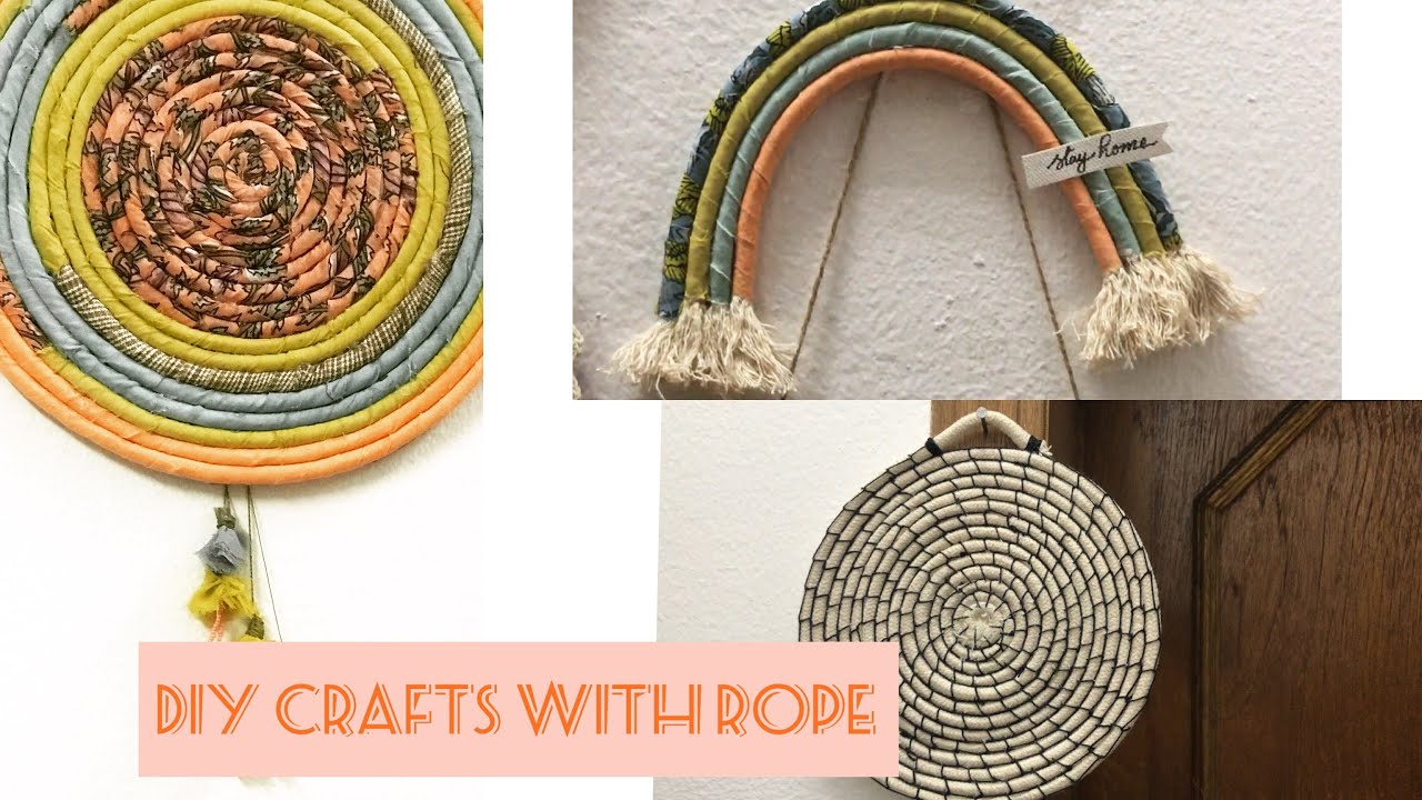 Diy rope crafts cotton cord crafts recycling tin craft diy