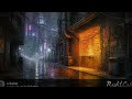 Amber Streets, Silent Pulse — Cyberpunk City Ambience | Lo‑Fi Synth &amp; Rain Atmosphere