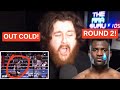 The mma guru reacts to anthony joshua knock out francis ngannou out cold in round 2