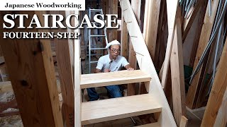 Handcrafted 14step Staircase. Always Struggle With the First and 13th Steps [Season4 – Part9]