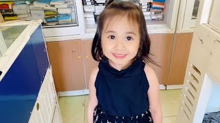 Cute baby is having fun at home with daddy - Chhi chinh inh