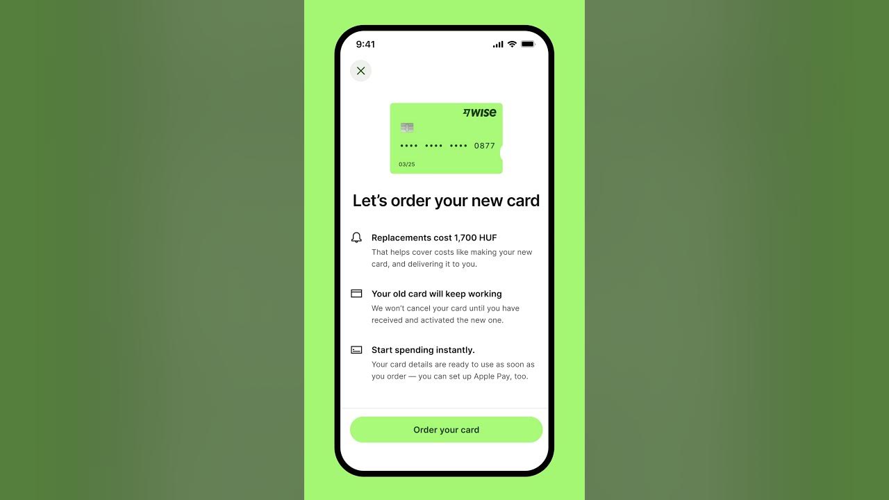 How To Order a Wise Debit Card quick and easy guide shorts wisecard