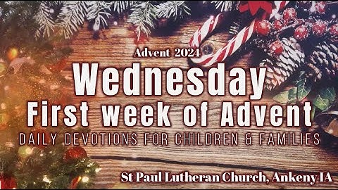 2024 SPLC Children & Families - Wednesday • First Week of Advent