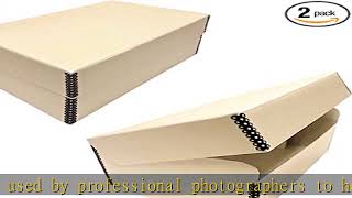 Lineco, Tan Hinged Lid Photo Box 5.5"x7.75"x12" Archival Acid Free. Holds Up to 1,100 of 4x6 or 5x7
