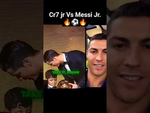 Ronaldo Jr. Vs Messi Jr award time 🔥⚽🥶🥶 #ronaldo #messi #ronaldovsmessi #footballskills #sports #fyp