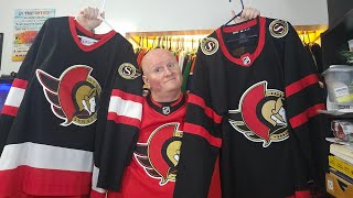 Jersey Comparison: Ottawa Senators white vs no white