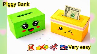 “Easy DIY Paper Piggy Bank | Easy DIY Paper Money Box | How To Make A Piggy Bank |Origami Money Bank