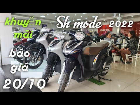 Video Giá và khuyến mãi 20/10 xe tay ga SH MODE 2022 chi... - youtube