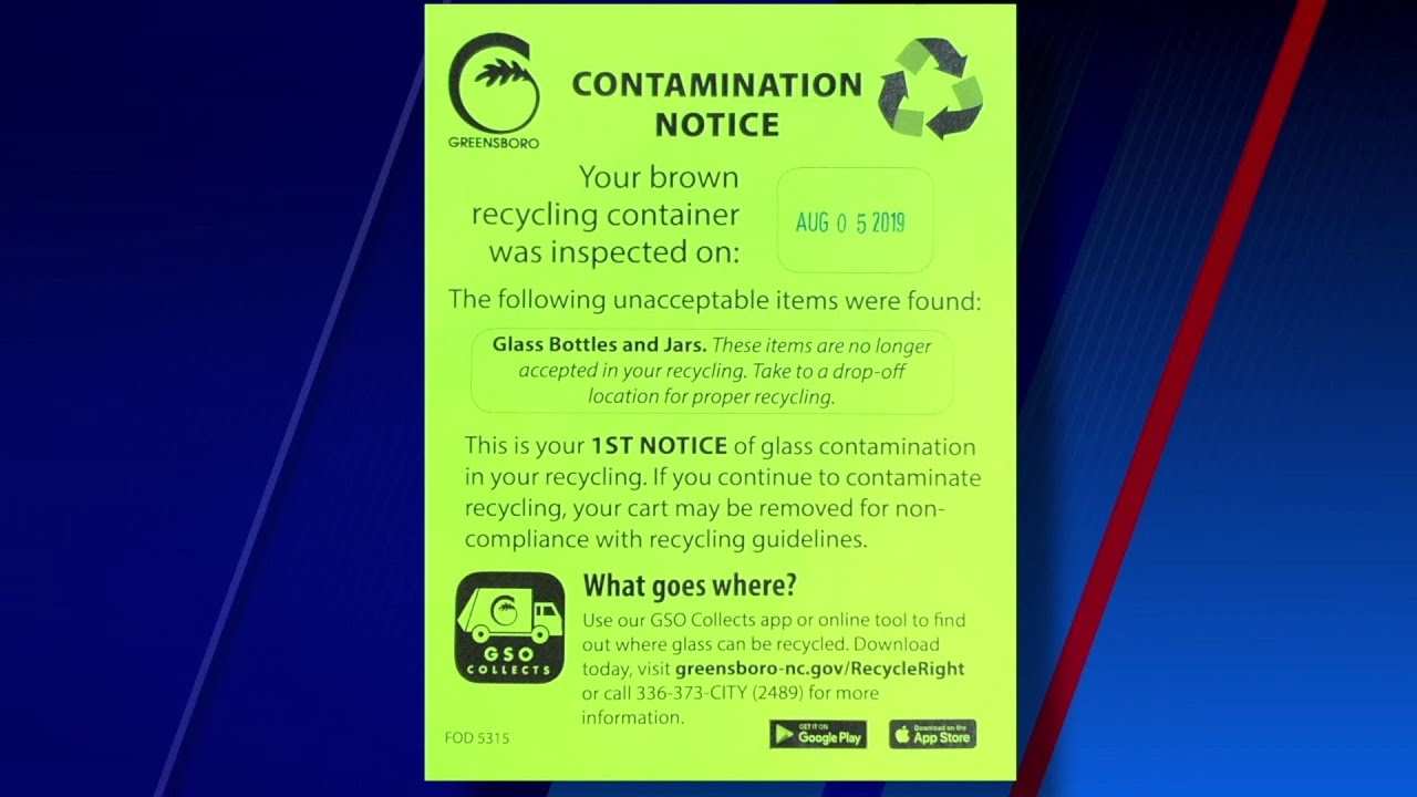 City of Greensboro gives nearly 1,000 people notices for putting glass