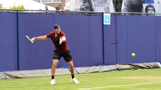 Jack Sock Forehand Slow Motion - ATP Modern Tennis Forehand Technique (NextGen Forehand)