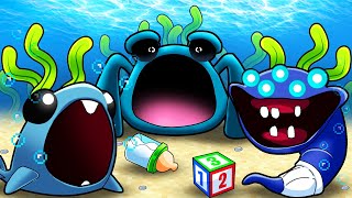 A ESCOLA dos BEBÊS MONSTROS do MAR no Minecraft! (Bloop, Sea Eater e El Gran Maja) screenshot 5