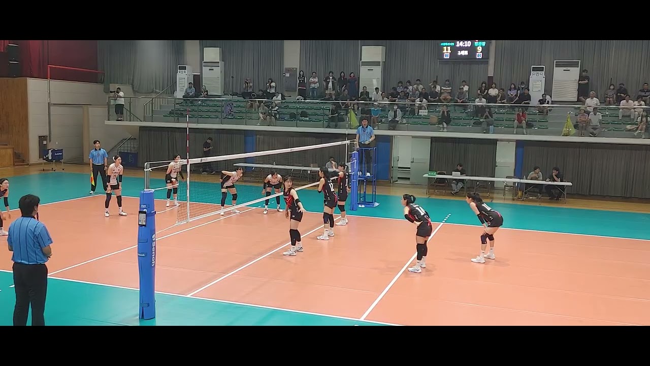 정관장 Red Sparks vs 수원시청 Suwon 1 set on Jul 04