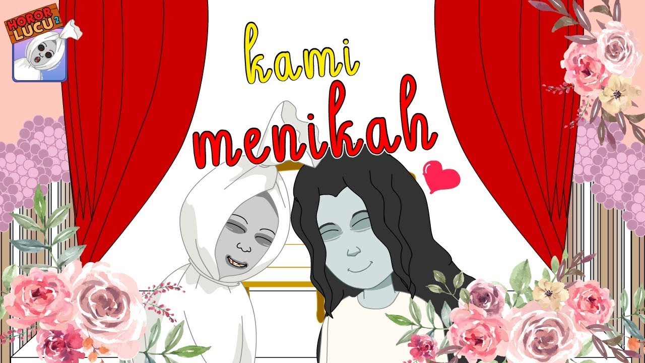 Akhirnya Pocong Dan Kunti Kawinpernikahan Setanfunny Cartoon