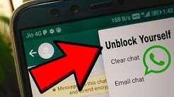 How to Unblock Yourself on WhatsApp ? âœ" - Durasi: 3.53. 