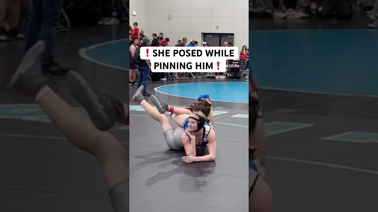 Leg Cradle By Makynlee Cova 😱 | Girl vs Boy Wrestling  #Wrestling