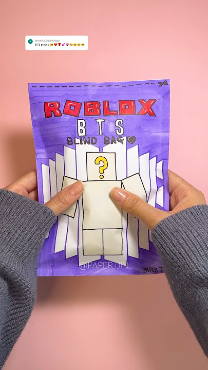 Roblox bts blind bag 로블록스 bts 블라인드백 #bts #roblox #blindbag #papercraft #kpop #종이놀이