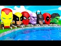 Long Slide Game With Elephant Gorilla Buffalo Hippopotamus Tiger - 3d Animal Game - Funny 3d Animals