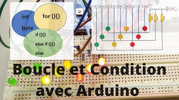 Arduino : Boucle et condition "if, else if, else" / Allumage, Extinction et Clignotement des leds